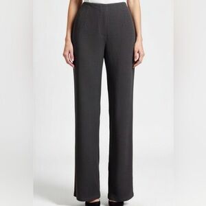 ‎Claridge + King Silk Twill charcoal gray pants - S
